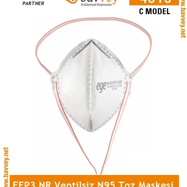 FFP3 NR Ventilsiz N95 Toz Maskesi-(4016)